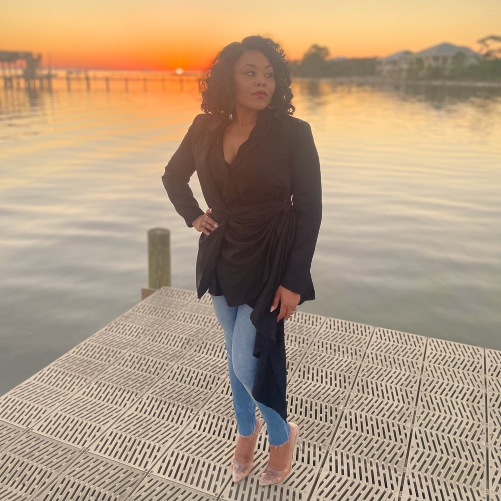 Draped Blazer-Mini Dress